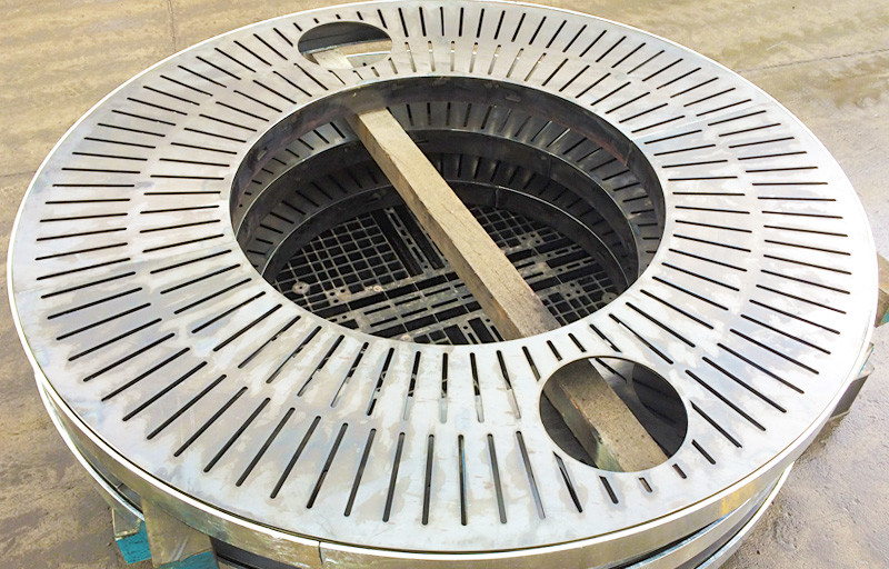 <b>Stainless Steel Tree Grates Round</b><span><b>:</b> Sonnex re-designed and fabricated stainless steel tree grates for a state of the art urban landscape solution company.<span>