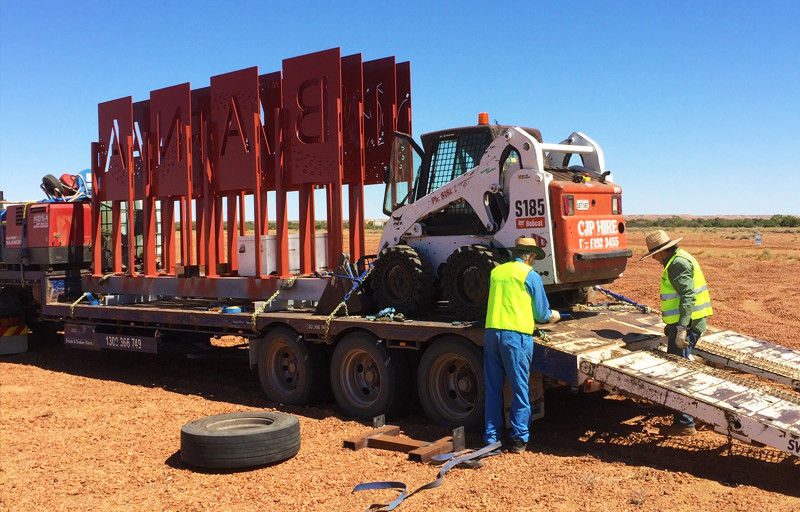 <b>Arabana Signage Arrival</b><span><b>:</b> Sonnex completed the manufacture and installation of Aboriginal regional signs at various locations within South Australia for the Department of Transport.<span>